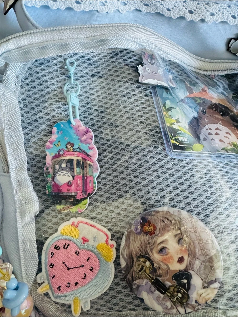 Fully LOADED Kawaii Coquette Lolita Ita Bag! Light Blue Beauty!